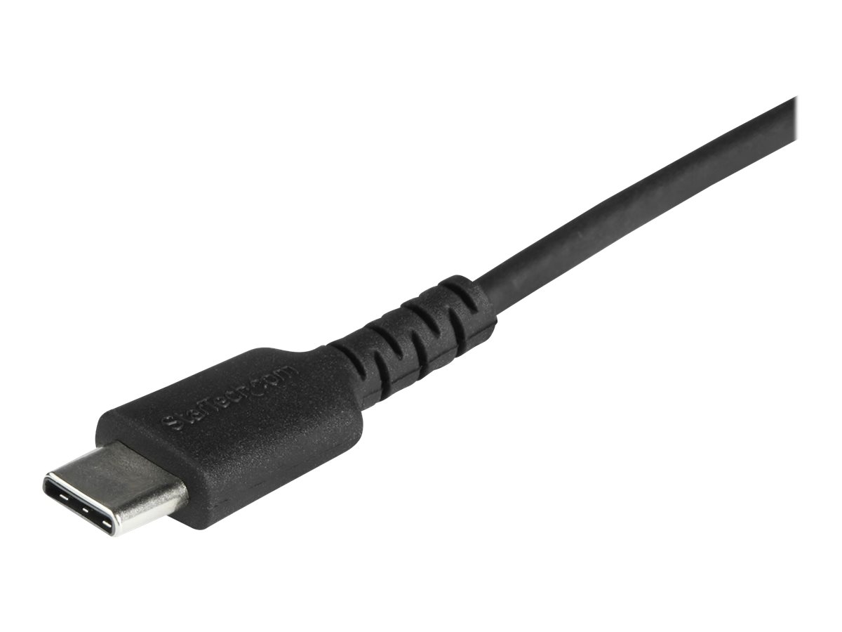 StarTech.com Câble USB-C vers Lightning Noir Robuste 1 m  - Câble de Charge/Synchronistation USB Type C vers Lightning Fibre Aramide - iPad/iPhone 12 Certifié Apple Mfi (RUSBCLTMM1MB) - Câble Lightning - Lightning mâle pour 24 pin USB-C mâle - 1 m - noir - RUSBCLTMM1MB - Câbles spéciaux