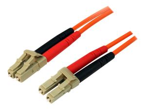 StarTech.com 15m Fiber Optic Cable - Multimode Duplex 50/125 - LSZH - LC/LC - OM2 - LC to LC Fiber Patch Cable - Câble réseau - LC multi-mode (M) pour LC multi-mode (M) - 15 m - fibre optique - duplex - 50 / 125 microns - orange - 50FIBLCLC15 - Câblesenfibres