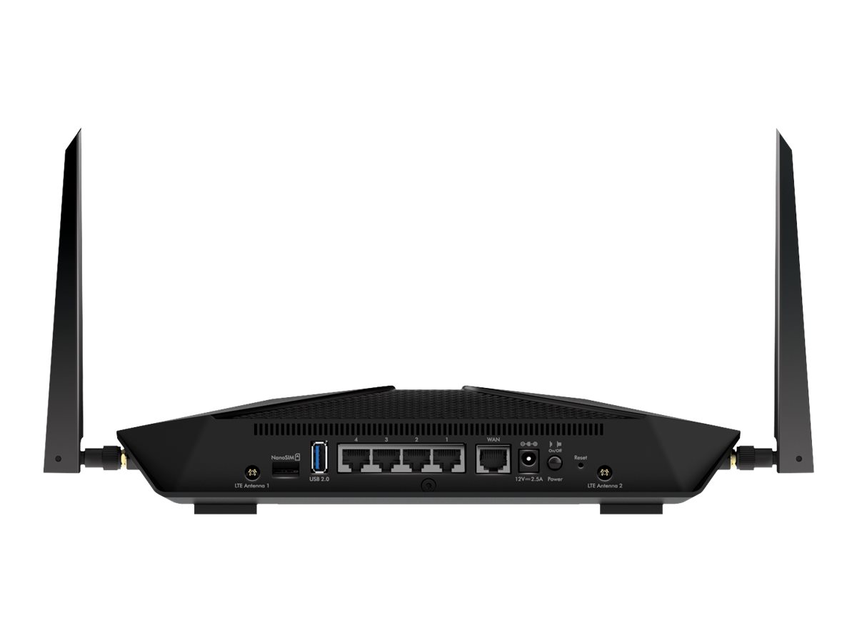 NETGEAR Nighthawk LAX20 - - routeur sans fil - - WWAN commutateur 4 ports - 1GbE - Wi-Fi 6 - Bi-bande - LAX20-100EUS - Passerelles et routeurs SOHO