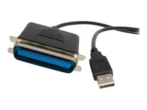 StarTech.com Câble Adaptateur de 1.80m USB vers 1 Port Parallèle pour Imprimante - Mâle Mâle - Adaptateur parallèle - USB 2.0 - IEEE 1284 - ICUSB1284 - Cartes réseau USB
