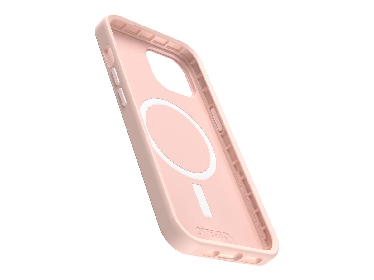 OtterBox Symmetry Series - Coque de protection pour téléphone portable - compatibilité avec MagSafe - polycarbonate, caoutchouc synthétique - chaussons de danse (roses) - pour Apple iPhone 13, 14, 15 - 77-92945 - Coques et étuis pour téléphone portable