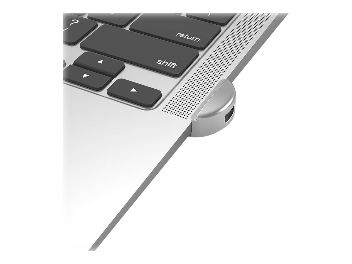 Compulocks MacBook Air M1 Adaptateur antivol Ledge Argent - Adaptateur à fente de verrouillage pour la sécurité - argent - pour MacBook Air 13,3" - MBALDG03 - Accessoires pour ordinateur portable et tablette