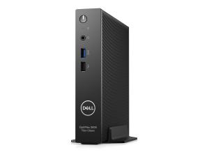 Dell OptiPlex 3000 Thin Client - Client léger - MBF 1 x Celeron N5105 / jusqu'à 2.9 GHz - RAM 8 Go - flash - eMMC 64 Go - UHD Graphics - IEEE 802.11ax (Wi-Fi 6E), Gigabit Ethernet, Bluetooth - Dell ThinOS - moniteur : aucun - noir, noir (souris) - BTP - avec 3 ans de service ProSupport de Dell - TNGGM - Clients légers