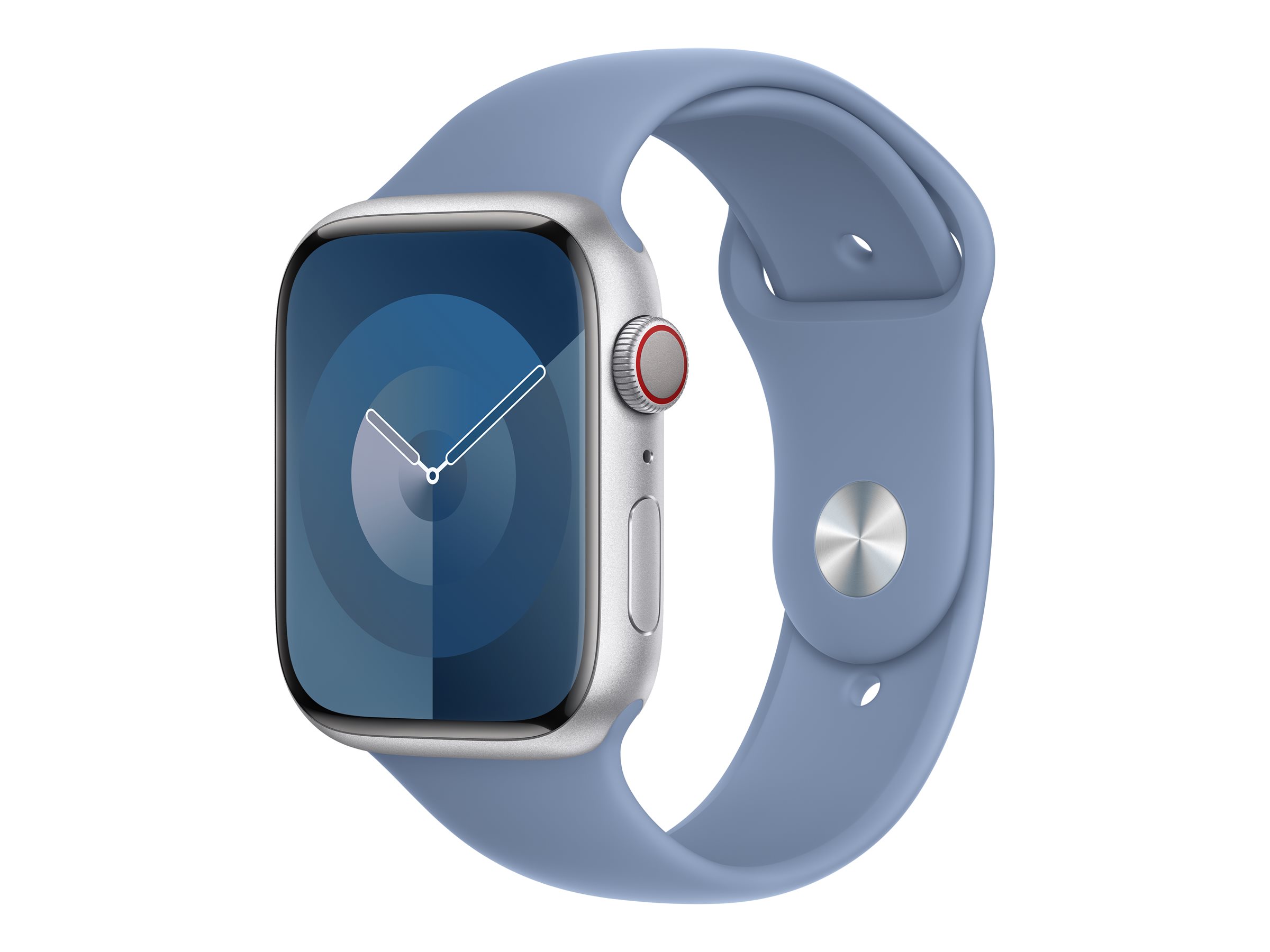 Apple - Bracelet pour montre intelligente - 45 mm - M/L (s'adapte aux poignets de 160 - 210 mm) - bleu hivernal - MT443ZM/A - Accessoires pour smart watch