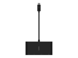 Belkin CONNECT - Adaptateur multiport - USB-C - VGA, HDMI - 1GbE - AVC005btBK - Stations d'accueil pour ordinateur portable