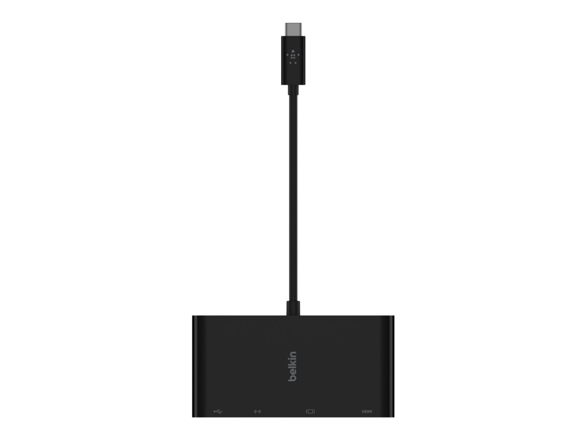 Belkin CONNECT - Adaptateur multiport - USB-C - VGA, HDMI - 1GbE - AVC005btBK - Stations d'accueil pour ordinateur portable