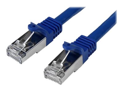 StarTech.com Câble réseau Cat6 blindé SFTP sans crochet de 1 m - Cordon Ethernet RJ45 anti-accroc - Câble patch M/M - Bleu - Cordon de raccordement - RJ-45 (M) pour RJ-45 (M) - 1 m - SFTP - CAT 6 - moulé, sans crochet - bleu - N6SPAT1MBL - Câbles à paire torsadée