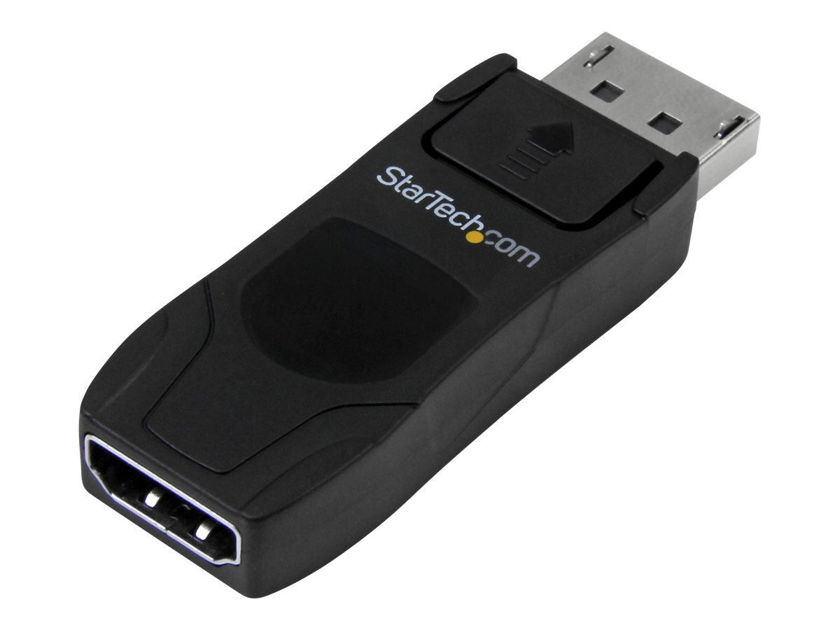 StarTech.com Adaptateur Displayport vers HDMI - 4K30 - DPCP & HDCP - DisplayPort 1.2 vers HDMI 1.4 - Adaptateur Apple HDMI (DP2HD4KADAP) - Adaptateur vidéo - DisplayPort mâle pour HDMI femelle - noir - passif, support 4K30Hz (3840 x 2160) - pour P/N: TB2DOCK4K2DP - DP2HD4KADAP - Accessoires pour téléviseurs