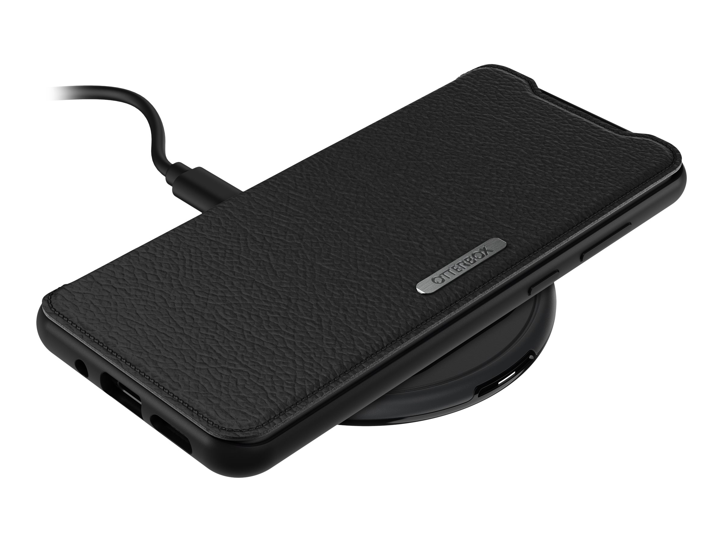 OtterBox Strada Series - Étui à rabat pour téléphone portable - cuir, polycarbonate - noir ombré - pour Samsung Galaxy S20, S20 5G - 77-64497 - Coques et étuis pour téléphone portable