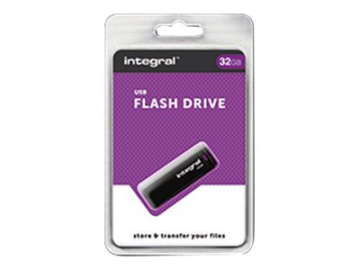 Integral - Clé USB - 32 Go - USB 2.0 - noir - INFD32GBBLK. - Lecteurs flash