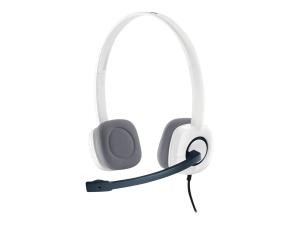 Logitech Stereo Headset H150 - Micro-casque - sur-oreille - filaire - noix de coco - 981-000350 - Écouteurs