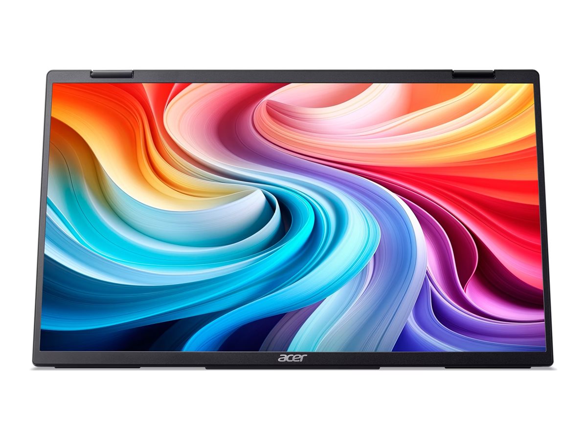 Acer PD163Qsmiuux - PD3 Series - écran LED - 16" (15.6" visualisable) - portable - 1920 x 1080 Full HD (1080p) @ 60 Hz - IPS - 250 cd/m² - 800:1 - 8 ms - Mini HDMI, 2xUSB-C - haut-parleurs - argent - UM.ZP3EE.008 - Écrans d'ordinateur