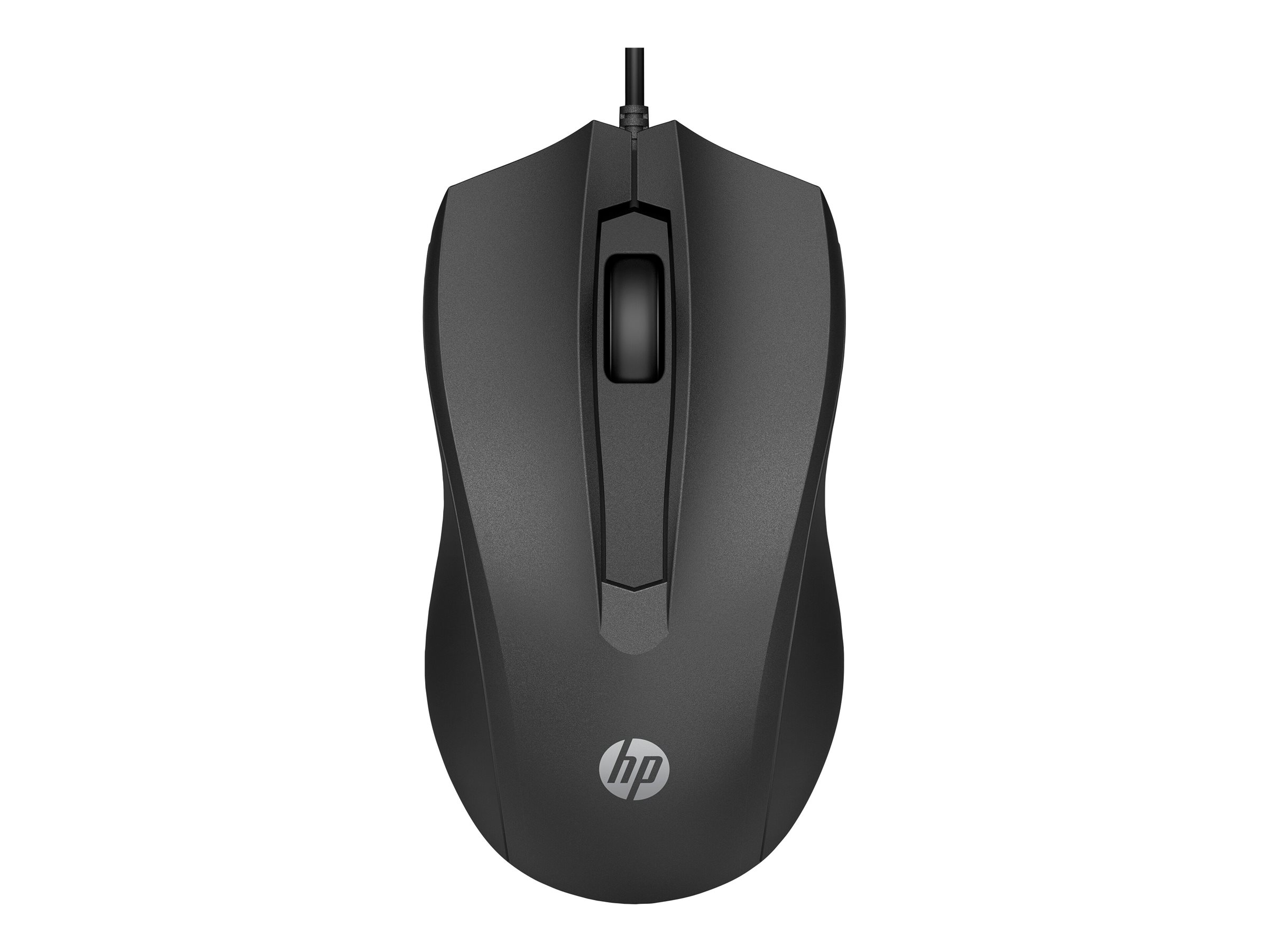 HP 105 - Souris - droitiers et gauchers - optique - 3 boutons - filaire - USB-A - noir - Smart Buy - 822M9UT#ABB - Souris