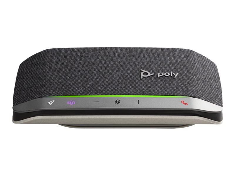 Poly Sync 20+M - Haut-parleur intelligent - Bluetooth - sans fil, filaire - USB-A via adaptateur Bluetooth - argent - Certifié pour Microsoft Teams - 772C9AA - Speakerphones