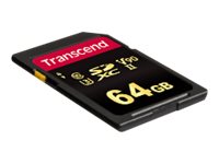 Transcend 700S - Carte mémoire flash - 64 Go - Video Class V90 / UHS-II U3 / Class10 - SDXC UHS-II - TS64GSDC700S - Cartes flash