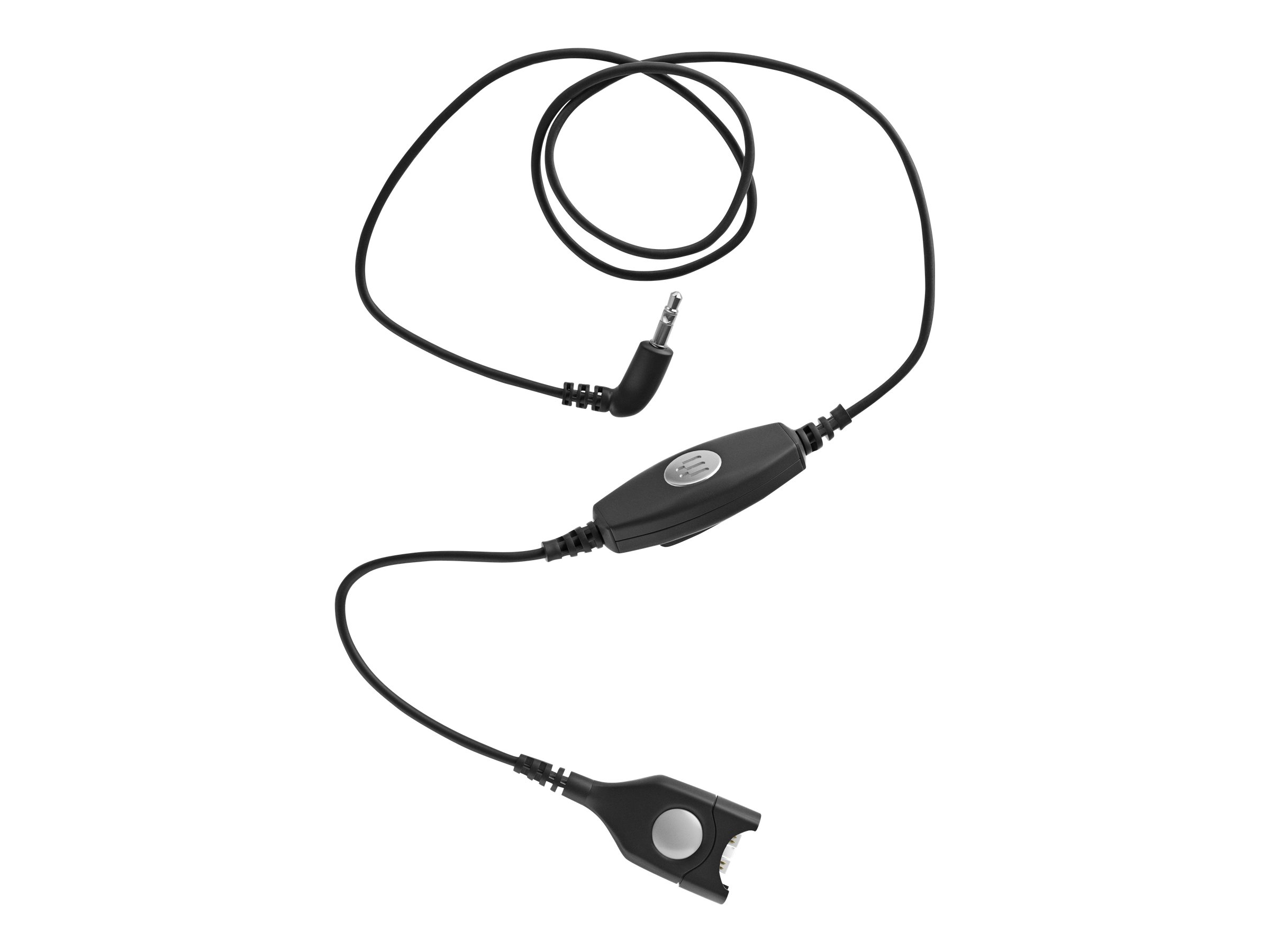 EPOS CALC 01 - Câble pour casque micro - EasyDisconnect pour mini-phone stereo 3.5 mm mâle - 1 m - noir - câble inférieur standard - 1000854 - Câbles pour écouteurs