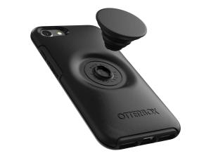 OtterBox Otter + Pop Symmetry Series - Coque de protection pour téléphone portable - polycarbonate, caoutchouc synthétique - noir - pour Apple iPhone 7, 8, SE (2e génération), SE (3rd generation) - 77-61655 - Coques et étuis pour téléphone portable