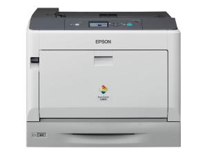 Epson AcuLaser C9300N - Imprimante - couleur - laser - A3/Ledger - 1200 ppp - jusqu'à 30 ppm (mono) / jusqu'à 30 ppm (couleur) - capacité : 405 feuilles - USB, Gigabit LAN - C11CB52011 - Imprimantes laser couleur