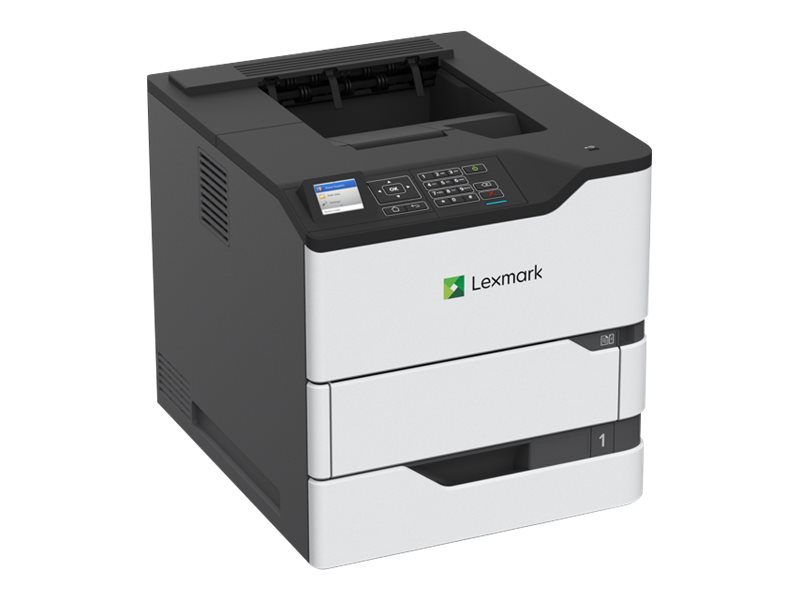 Lexmark MS822de - Imprimante - Noir et blanc - Recto-verso - laser - A4/Legal - 1200 x 1200 ppp - jusqu'à 52 ppm - capacité : 650 feuilles - USB 2.0, Gigabit LAN, hôte USB 2.0 - 50G0130 - Imprimantes laser monochromes