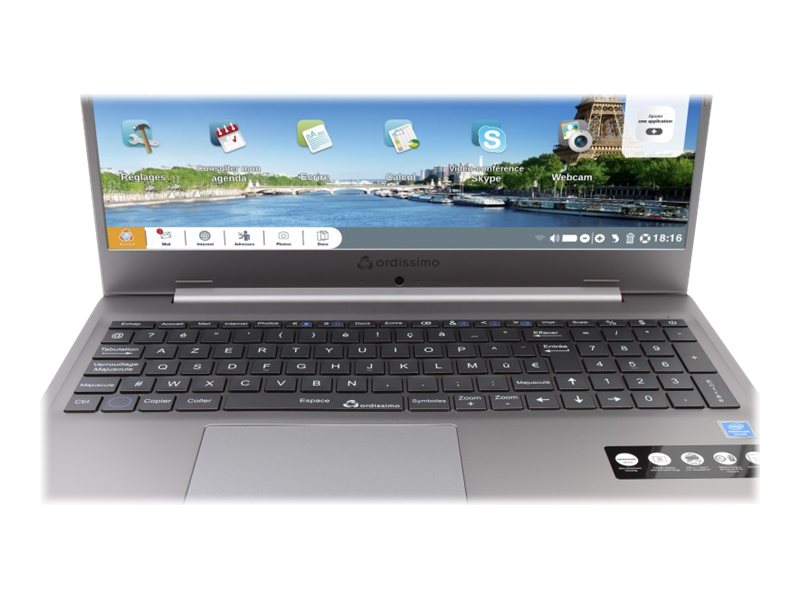 ORDISSIMO LAURA 2 - Intel Pentium Silver - N5000 / jusqu'à 2.7 GHz - 4 Go RAM - 256 Go SSD - 17.3" IPS 1920 x 1080 (Full HD) - Wi-Fi 5 - ART0384 - Ordinateurs portables