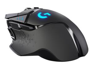 Souris de jeu Logitech G502 LIGHTSPEED - Souris - optique - 11 boutons - sans fil, filaire - 2.4 GHz - récepteur sans fil USB - 910-005567 - Souris