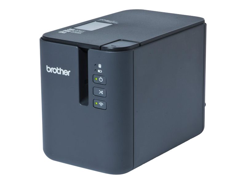 Brother P-Touch PT-P950NW - Imprimante d'étiquettes - transfert thermique - Rouleau (3,6 cm) - 360 x 720 dpi - jusqu'à 60 mm/sec - USB 2.0, LAN, Wi-Fi(n) - PTP950NWYP1 - Imprimantes thermiques