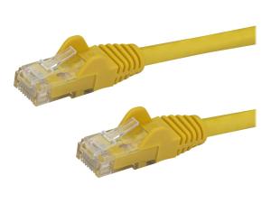 StarTech.com Câble réseau Cat6 UTP sans crochet de 10 m - Cordon Ethernet RJ45 anti-accroc - Câble patch - M/M - Jaune - Cordon de raccordement - RJ-45 (M) pour RJ-45 (M) - 10 m - CAT 6 - moulé, sans crochet - jaune - N6PATC10MYL - Câbles à paire torsadée