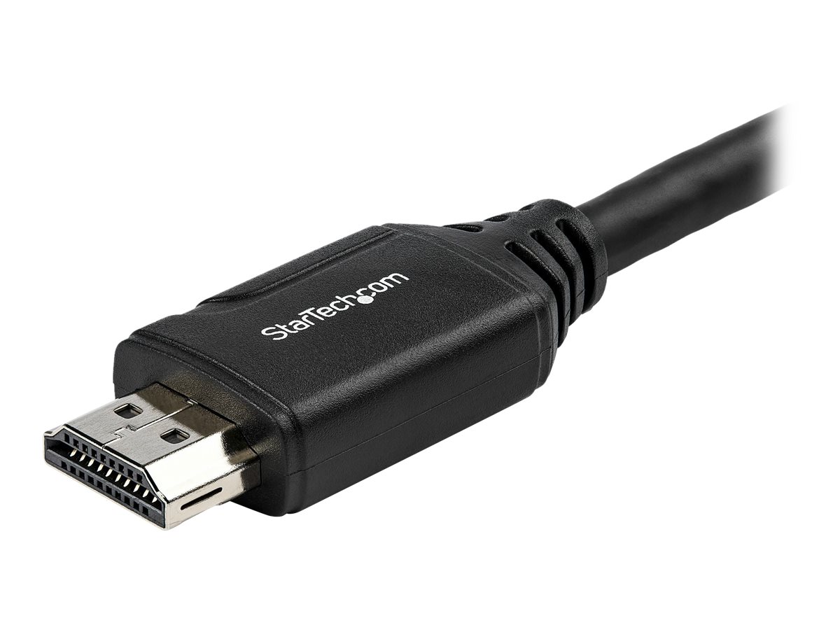 StarTech.com Câble d'extension HDMI® mâle à femelle | Connecteur de préhension | HDR | Garantie à vie - Câble de rallonge HDMI - HDMI mâle droit pour HDMI femelle droit - 15.2 cm - double blindage - noir - support 4K - HD2MF6INL - Câbles HDMI