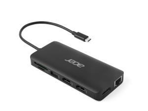 Acer 12-in-1 Type-C Dongle - Station d'accueil - USB-C - 2 x HDMI, DP - 1GbE - HP.DSCAB.017 - Stations d'accueil pour ordinateur portable