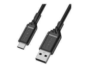 OtterBox Standard - Câble USB - 24 pin USB-C (M) pour USB (M) - USB 2.0 - 3 A - 2 m - noir - 78-52659 - Câbles USB