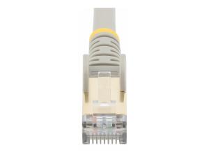 StarTech.com Cordon de raccordement CAT6a - 1,5 m - Sans crochet - Gris - Cordon de raccordement - RJ-45 (M) pour RJ-45 (M) - 1.5 m - STP - CAT 6a - sans crochet, moulé - gris - 6ASPAT150CMGR - Câbles de raccordement