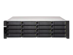 QNAP ES1686DC - Serveur NAS - 16 Baies - rack-montable - SAS 12Gb/s - RAID RAID 0, 1, 5, 6, 10, JBOD, disque de réserve 5, 6 disques de secours, disque de réserve 10, disque de réserve 1 - RAM 96 Go - Gigabit Ethernet / 10 Gigabit Ethernet - iSCSI support - 3U - ES1686DC-2142IT-96G - NAS