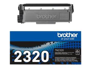 Brother TN2320 - Noir - original - cartouche de toner - pour Brother DCP-L2500, L2520, L2560, HL-L2300, L2340, L2360, L2365, MFC-L2700, L2720, L2740 - TN2320 - Cartouches de toner