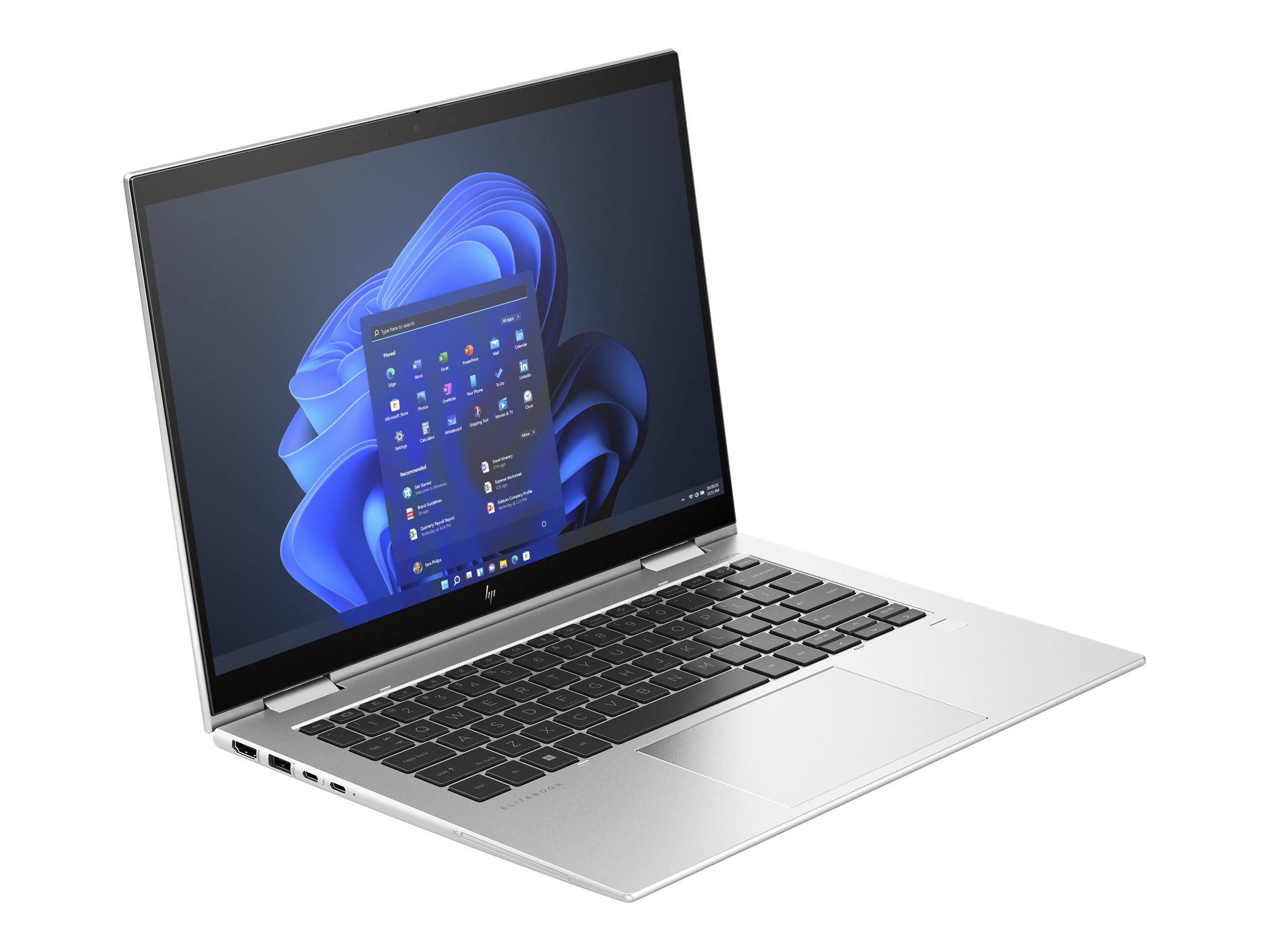 HP Elite x360 1040 G10 Notebook - Conception inclinable - Intel Core i5 - 1335U / jusqu'à 4.6 GHz - Win 11 Pro - Carte graphique Intel Iris Xe - 16 Go RAM - 512 Go SSD NVMe - 14" IPS écran tactile 1920 x 1200 - NFC, Wi-Fi 6E, carte sans fil Bluetooth 5.3 - clavier : Français - 81A79EA#ABF - Ordinateurs portables