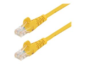 StarTech.com Câble réseau Cat5e UTP sans crochet de 1 m - Cordon Ethernet RJ45 anti-accroc - Câble patch - M/M - Jaune - Cordon de raccordement - RJ-45 (M) pour RJ-45 (M) - 1 m - UTP - CAT 5e - sans crochet - jaune - 45PAT1MYL - Câbles à paire torsadée
