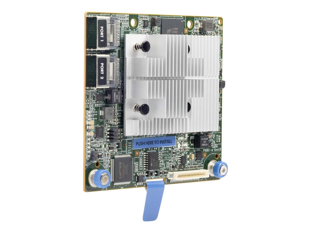 HPE Smart Array P408I-A SR Gen10 - Contrôleur de stockage (RAID) - 8 Canal - SATA 6Gb/s / SAS 12Gb/s - RAID RAID 0, 1, 5, 6, 10, 50, 60, 1 ADM, 10 ADM - PCIe 3.0 x8 - pour ProLiant DL345 Gen10, DL360 Gen10, DL380 Gen10 - 804331-B21 - Adaptateurs de stockage