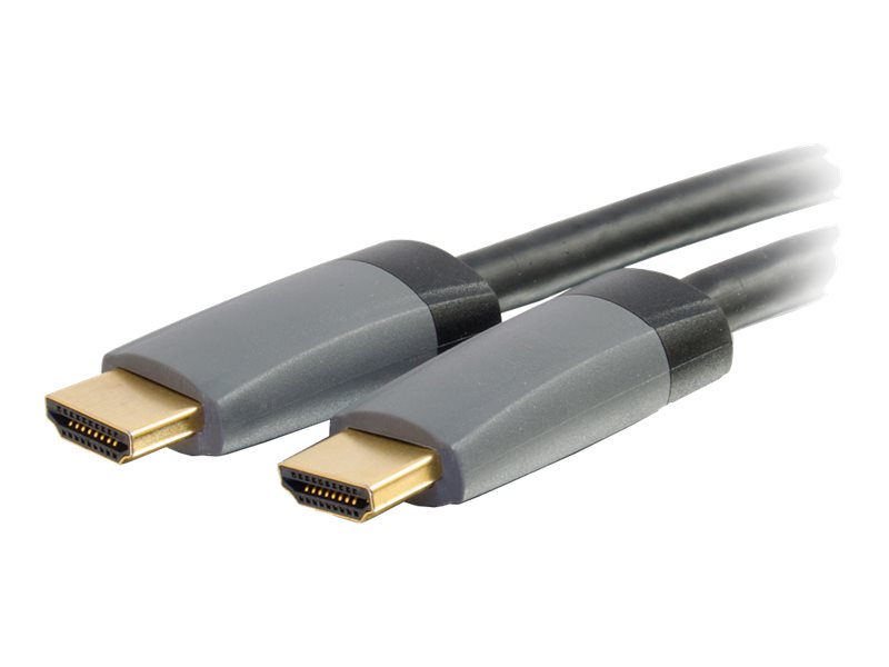 C2G Câble HDMI 4K de 5 pieds avec Ethernet - Haute vitesse - In-Wall CL-2 évalué - M/M - Câble HDMI avec Ethernet - HDMI mâle pour HDMI mâle - 1.52 m - blindé - noir - support 4K - 50626 - Accessoires pour systèmes audio domestiques