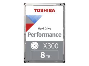 Toshiba X300 Performance - Disque dur - 8 To - interne - 3.5" - SATA 6Gb/s - 7200 tours/min - mémoire tampon : 256 Mo - HDWR480UZSVA - Disques durs internes