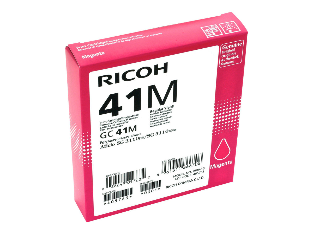Ricoh - Magenta - original - cartouche d'encre - pour Ricoh Aficio SG 3100, Aficio SG 3110, Aficio SG 7100, SG 3110, SG 3120 - 405763 - Cartouches d'imprimante