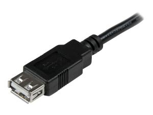 StarTech.com Câble d'extension / Rallonge USB 2.0 de 15cm - Cordon USB A vers A - Mâle / Femelle - Noir - Rallonge de câble USB - USB (M) pour USB (F) - USB 2.0 - 15 cm - noir - pour P/N: 35FCREADBU3, MSDREADU2OTG, SU2DUPERA11, USB56KEMH2, USBDUP15, USBDUPE115, USBDUPE17 - USBEXTAA6IN - Câbles USB