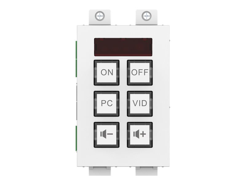 Vision Techconnect TC3-CTL - Télécommande pour module mural - 6 boutons - câble/infrarouge - blanc - TC3-CTL - Télécommandes