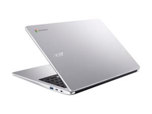 Acer Chromebook 315 CB315-4HT - Intel Pentium Silver - N6000 / jusqu'à 3.3 GHz - Chrome OS - UHD Graphics - 8 Go RAM - 32 Go eMMC - 15.6" IPS écran tactile 1920 x 1080 (Full HD) - IEEE 802.11b, IEEE 802.11a, IEEE 802.11g, IEEE 802.11n, IEEE 802.11ac, Bluetooth 5.2, IEEE 802.11ax (Wi-Fi 6) - Wi-Fi 6 - Argent pur - clavier : Français - NX.KBAEF.003 - Netbook