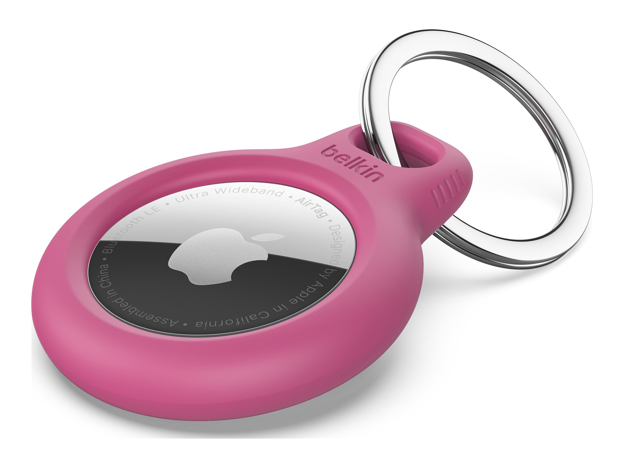 Belkin - Support sécurisé pour étiquette Bluetooth anti-perte - rose - pour Apple AirTag - F8W973BTPNK - accessoires divers