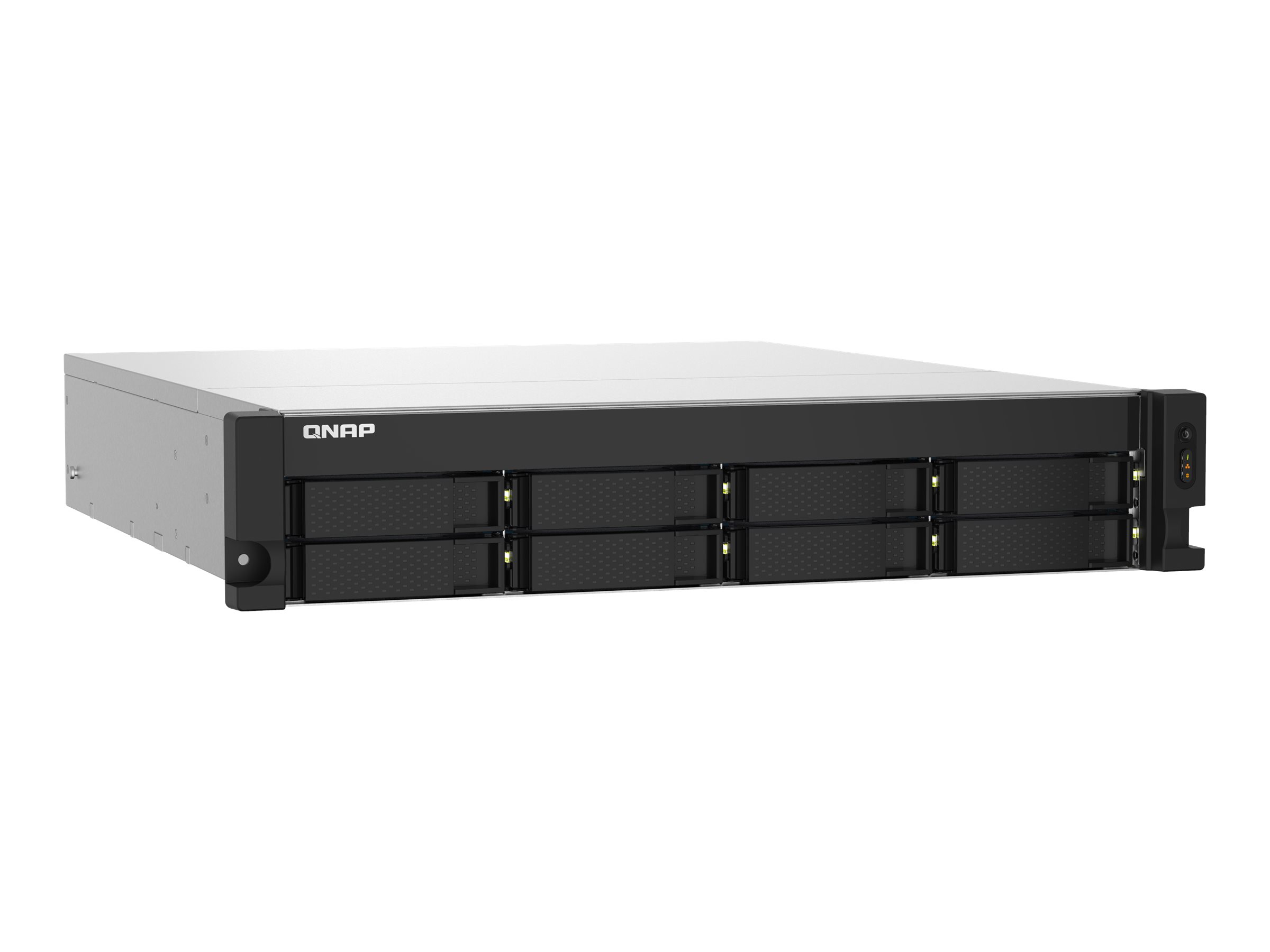 QNAP TS-832PXU - Serveur NAS - 8 Baies - rack-montable - SATA 6Gb/s - RAID RAID 0, 1, 5, 6, 10, 50, JBOD, 60 - RAM 4 Go - Gigabit Ethernet / 2.5 Gigabit Ethernet / 10 Gigabit Ethernet - iSCSI support - 2U - TS-832PXU-4G - NAS