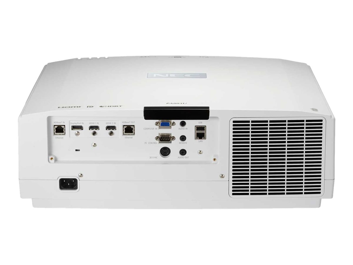NEC PA903X - Projecteur 3LCD - 3D - 9000 ANSI lumens - XGA (1024 x 768) - 4:3 - aucune lentille - LAN - avec NP13ZL lens - 40001123 - Projecteurs numériques