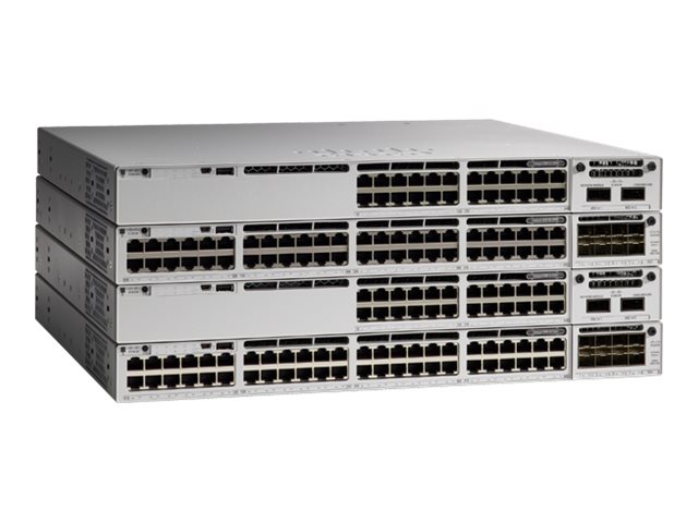 Cisco Catalyst 9300L - Network Essentials - commutateur - C3 - 48 x 10/100/1000 + 4 x SFP+ 10 Go (liaison montante) - Montable sur rack - C9300L-48T-4X-E - Concentrateurs et commutateurs gigabit