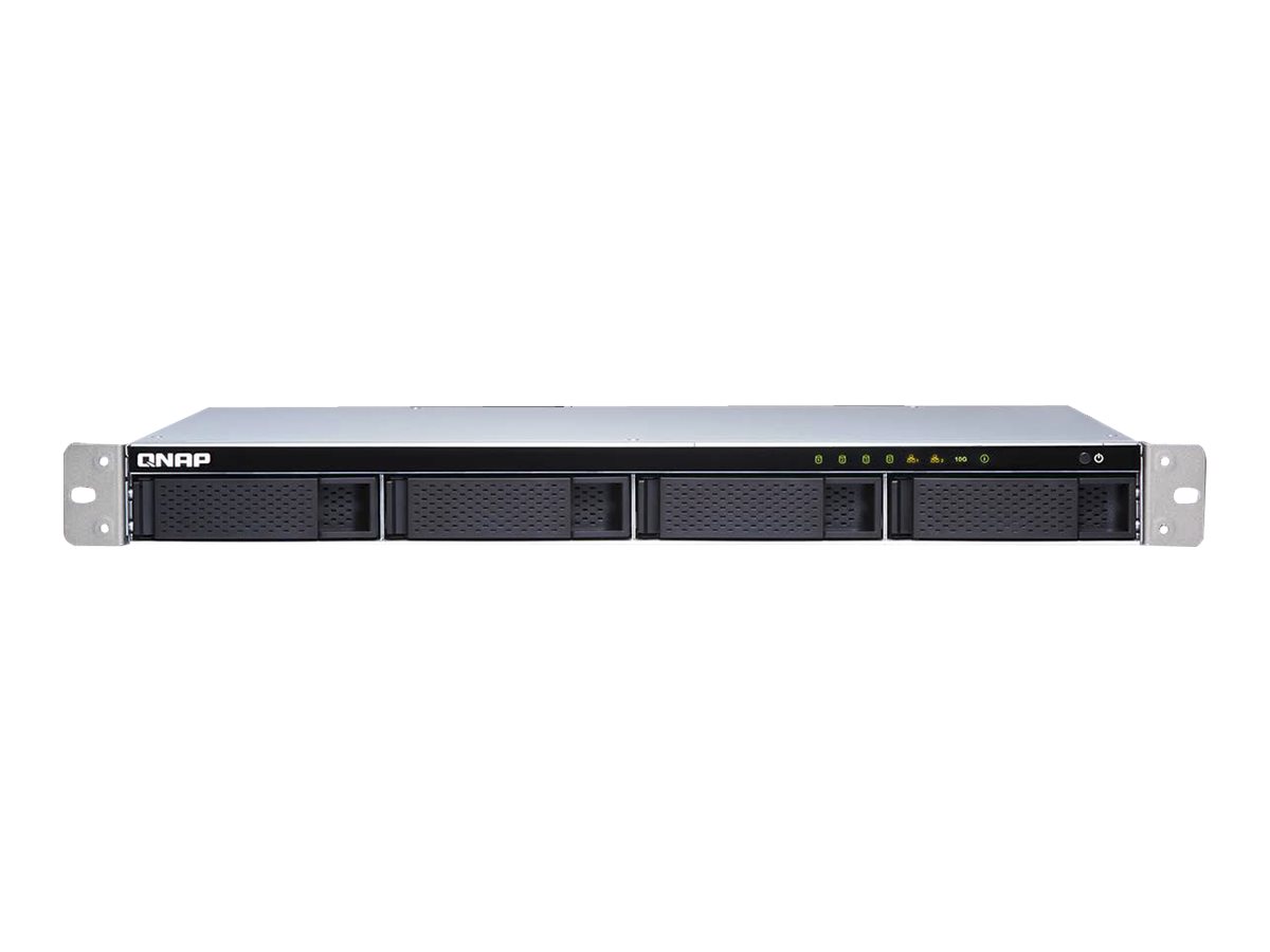 QNAP TS-431XeU - Serveur NAS - 4 Baies - rack-montable - SATA 6Gb/s - RAID RAID 0, 1, 5, 6, 10, JBOD, disque de réserve 5 - RAM 8 Go - Gigabit Ethernet / 10 Gigabit Ethernet - iSCSI support - 1U - TS-431XEU-8G - NAS