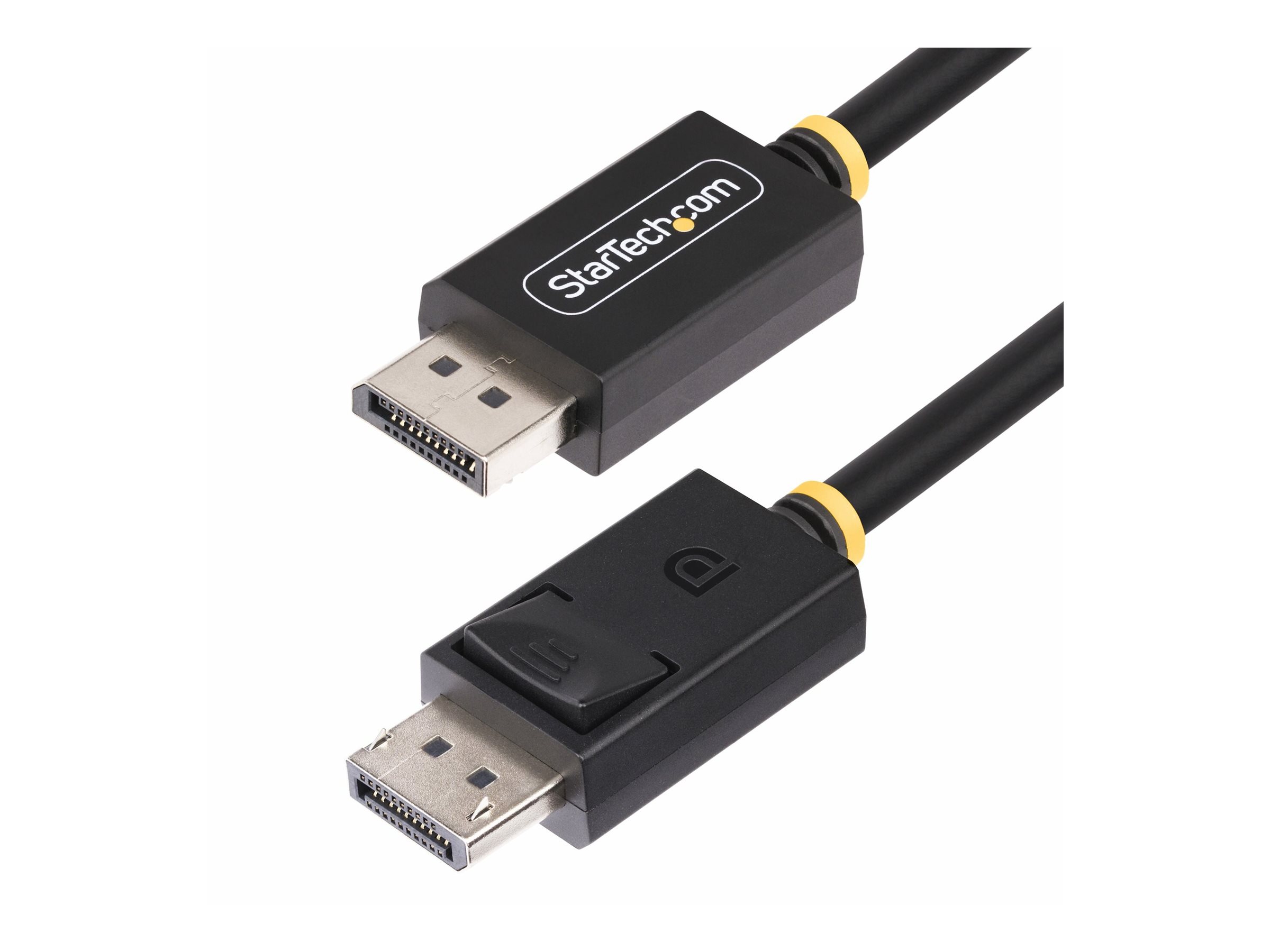 StarTech.com 2m DisplayPort 2.1 Cable, VESA-Certified, DP40 DP 2.1 Cable - Câble DisplayPort - DisplayPort (M) verrouillé pour DisplayPort (M) verrouillé - DisplayPort 2.1 - 2 m - passif, support pour 8K60Hz, support pour 4K144Hz, support 1440 p 240 Hz, débit de transfert de données jusqu'à 40 Gbps, UHBR10, prise en charge HDR - noir - DP21-2M-DP40-CABLE - Câbles vidéo