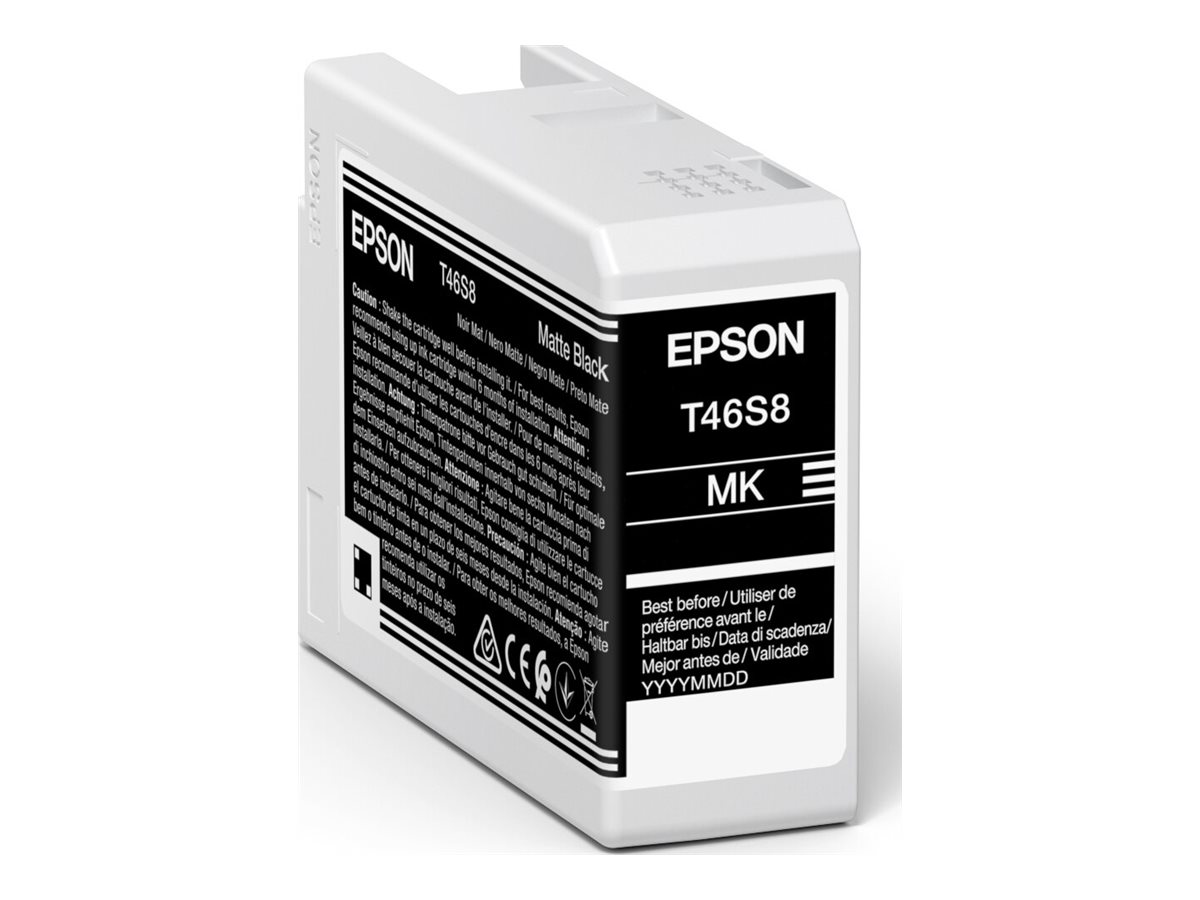 Epson T46S8 - 25 ml - noir mat - original - cartouche d'encre - C13T46S80N - Cartouches d'encre Epson