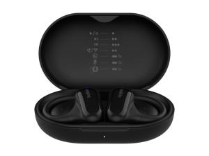 Belkin SoundForm ClearFit - Écouteurs sans fil avec micro - oreille dégagée - montage sur l'oreille - Bluetooth - noir - AUC013CTBK - Écouteurs